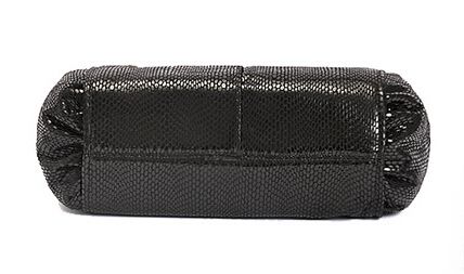 Snake PU Leather Top handle Shoulder Bag with Tassel