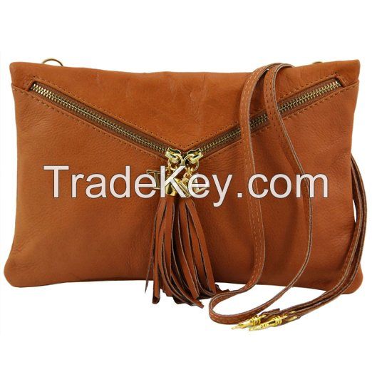 Genuine Leather clutch Handbag Wristlets