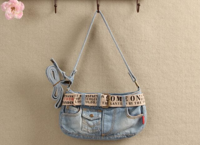 Casual Women Jeans style Denim Shoulder handbags
