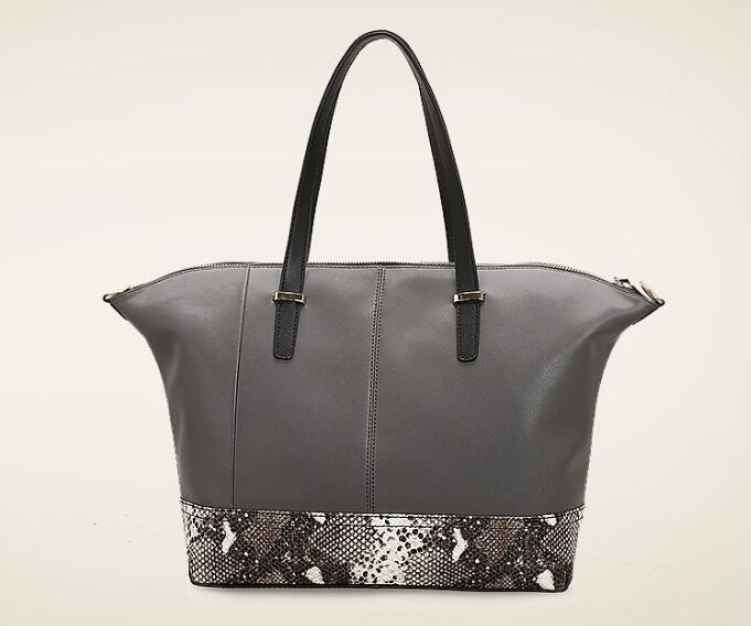 genuine Leather Top-zip Tote