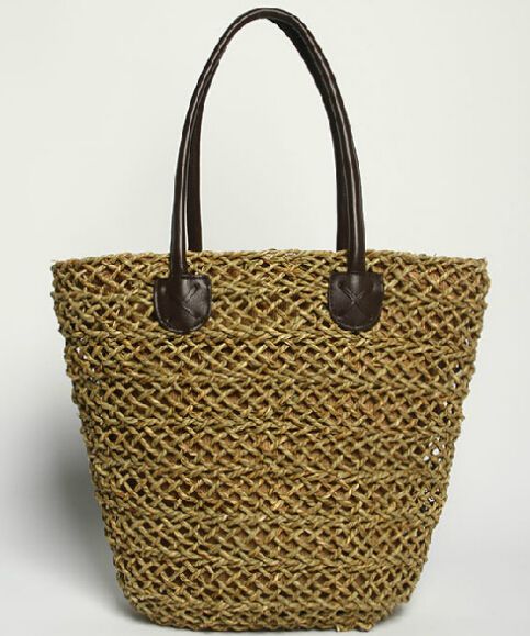 Straw Shoulder Beach Bag