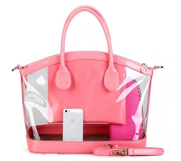 Clear Transparent PVC Shoulder joint Handbag