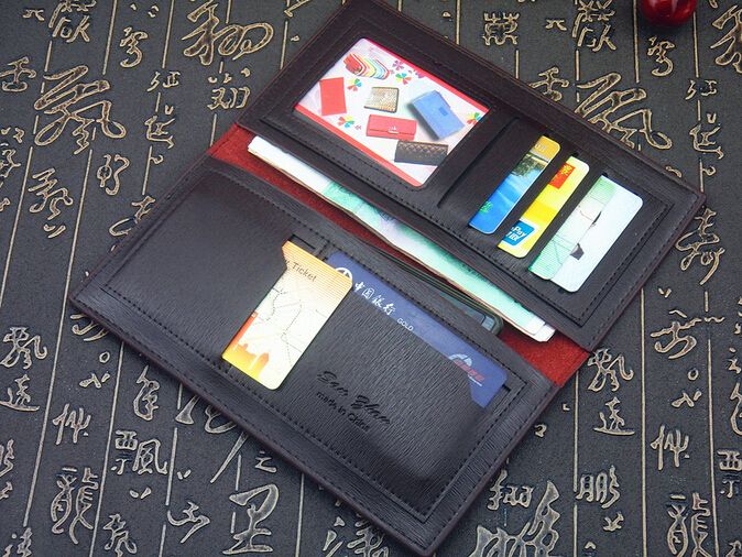 PU bifold Leather purses