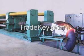 median frequency induction heating elbow making machine