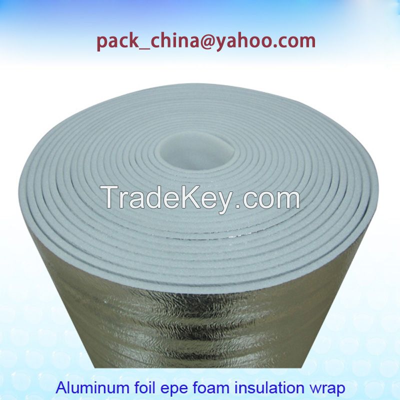 moistureproof double pure Aluminium construction building xpe foam pipe thermal Insulation material