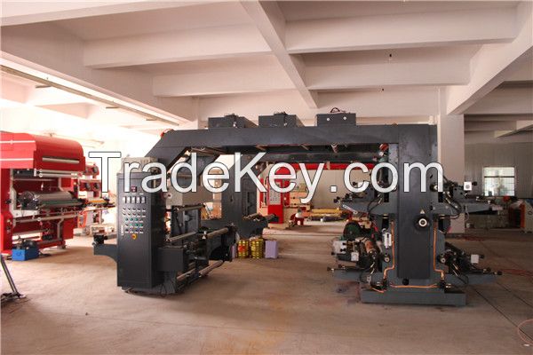 automatic high speed 4 colour flexo printing machine with high quality