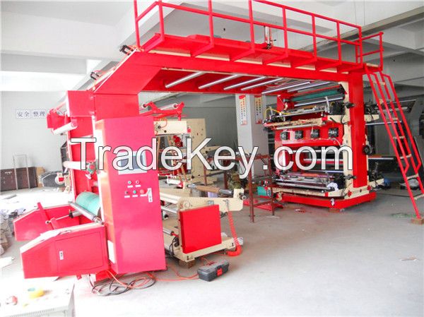 economic high speed 4 color flexo printing machine with high quality