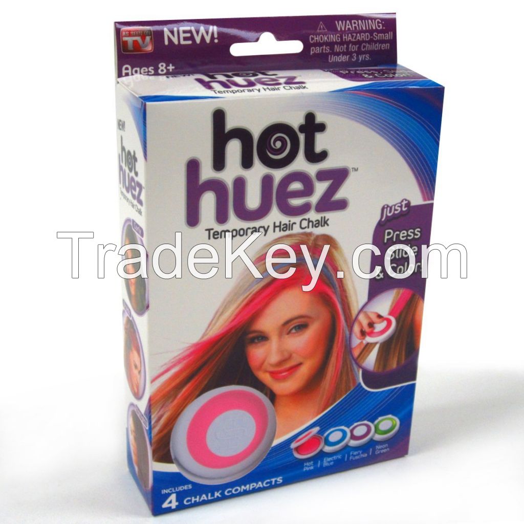 HOT HUZE 4 colors cheap Non-toxic Temporary Hair Chalk Dye Soft Pastel