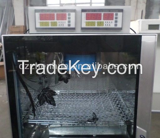 New arrival quail egg incubator ZH-480/full automatic chicken incubator with two controller