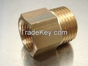 brass adapter / machined threaded brass