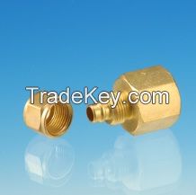 Brass female Connector / machined threaded brass/ quick connector