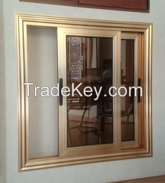 Aluminum sliding window