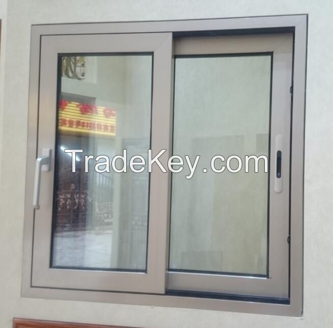 Aluminum sliding window