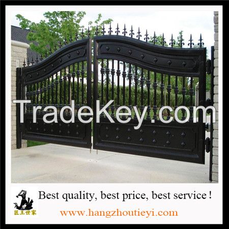 Super size arts and crafts iron gate for garden 