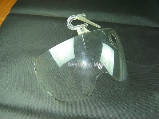 High Polish Plastic Injection Mold for Transparent Helmet Lens