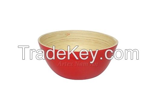 100% natural bamboo bowl