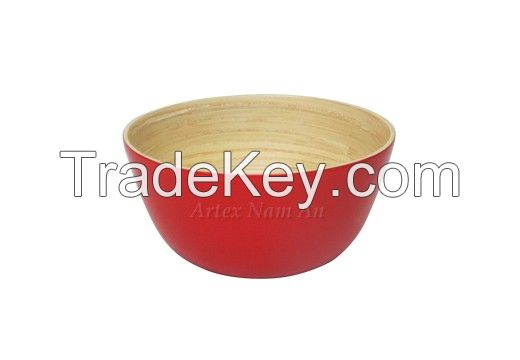 100% natural bamboo bowl