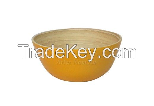 100% natural bamboo bowl