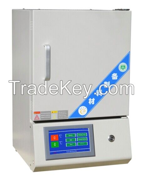 1200c touch screen laboratory  programmable muffle furnace