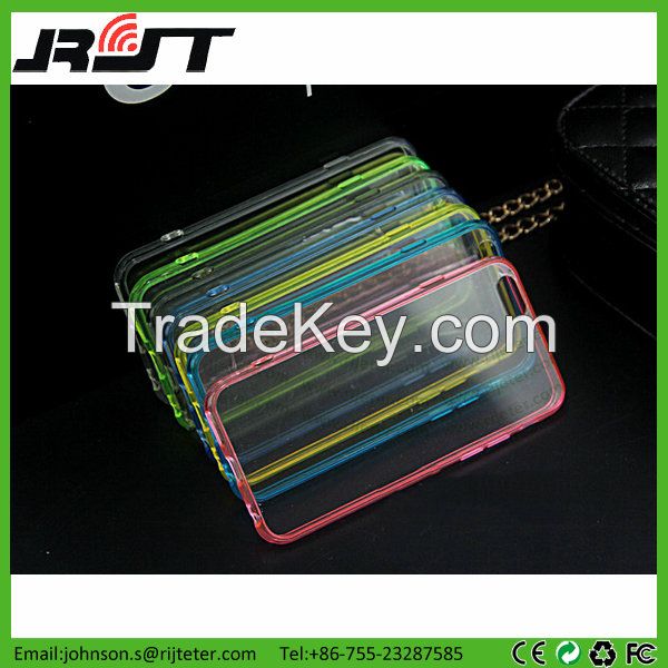 China Supplier Transparent Clear TPU PC Mobile Phone Case for iPhone 6 6s