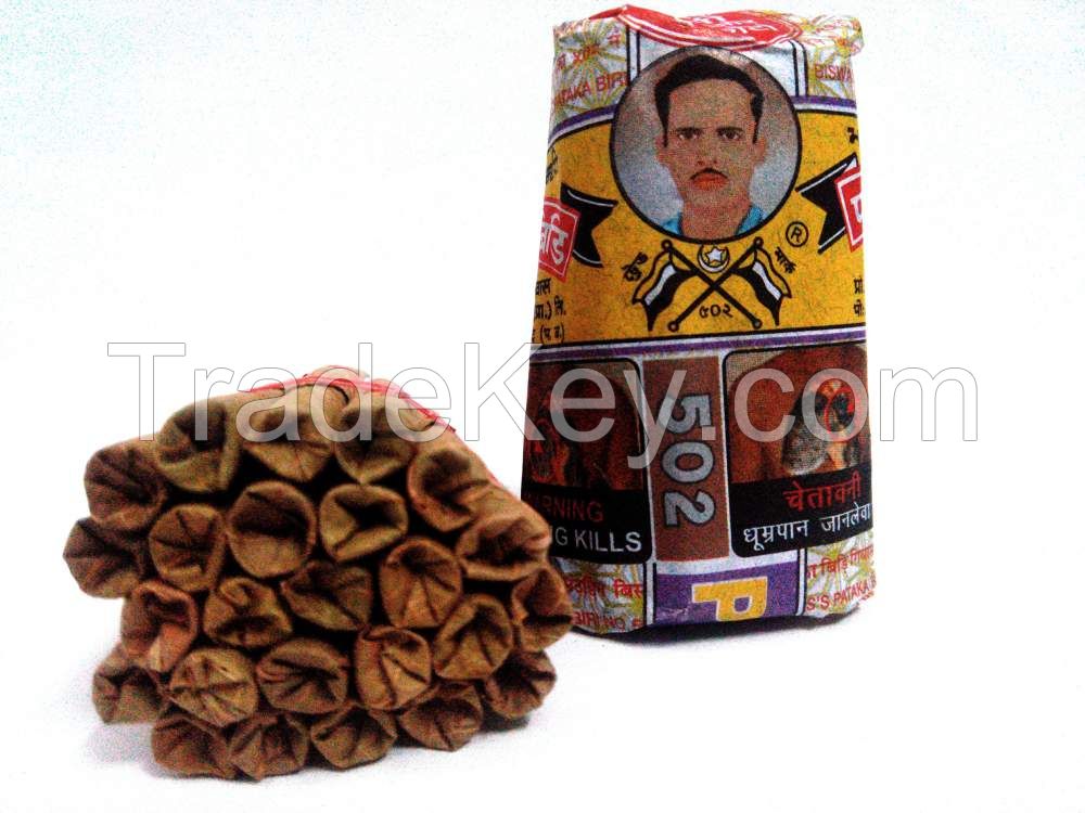 Handmade 502 pataka beedi