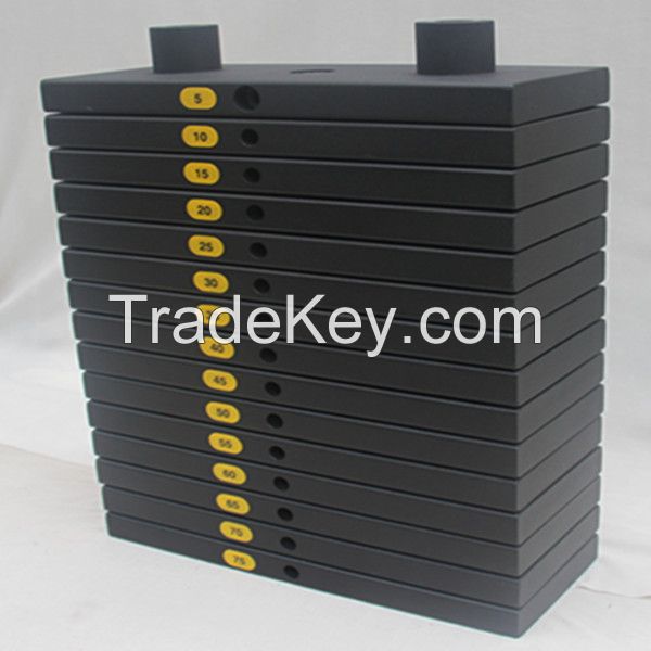 rectangular weights plate /weight stack plate