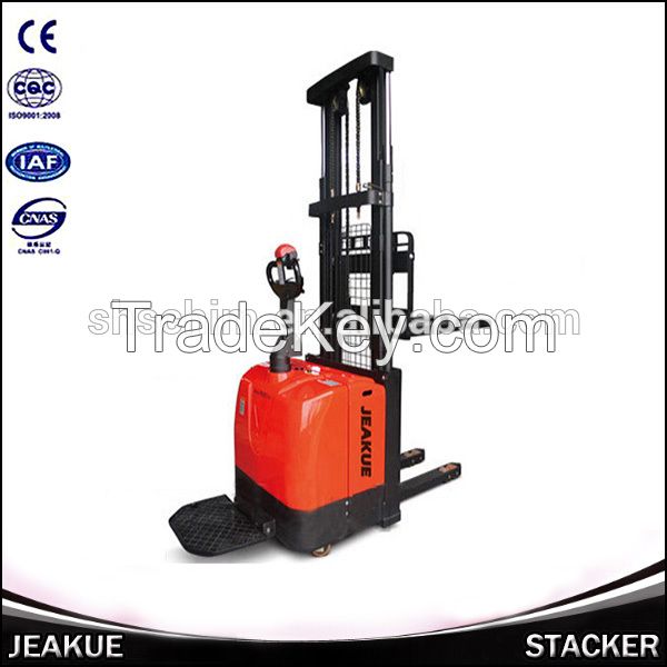 JEAKUE 2T New Condition Stand Up Fork Reach Electric Forklift 
