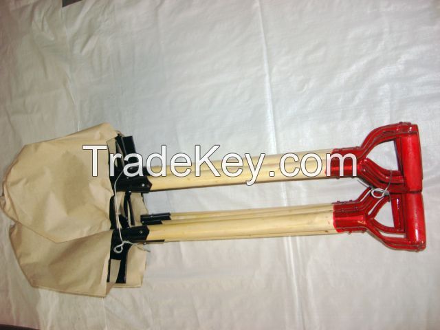 garden tools steel shovel with wooden handle