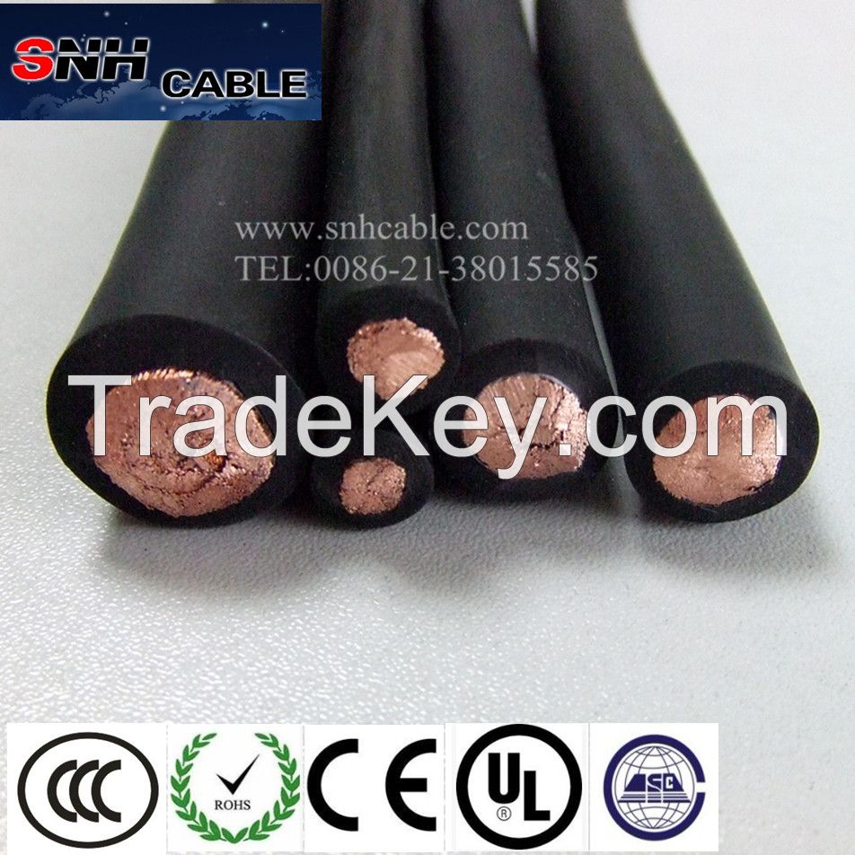 Copper conductor CR or other rubber sheathed supper flexible oil resistance welding Cable for welder