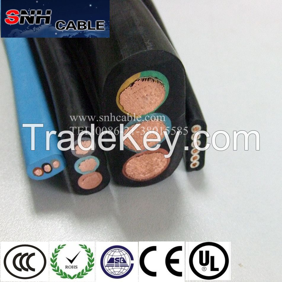 rubber insulated flat submersible cable TML-B for pump use