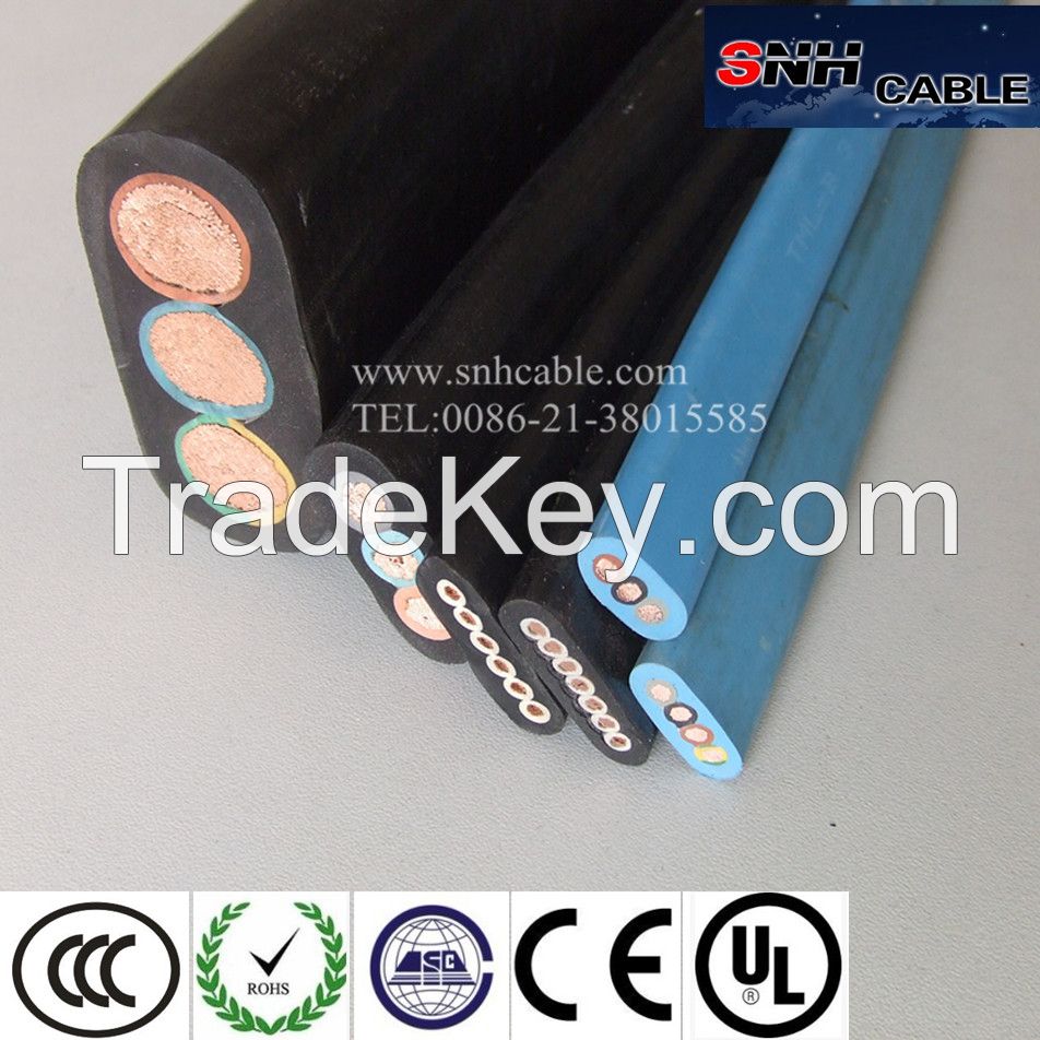 rubber insulated flat submersible cable TML-B for pump use 