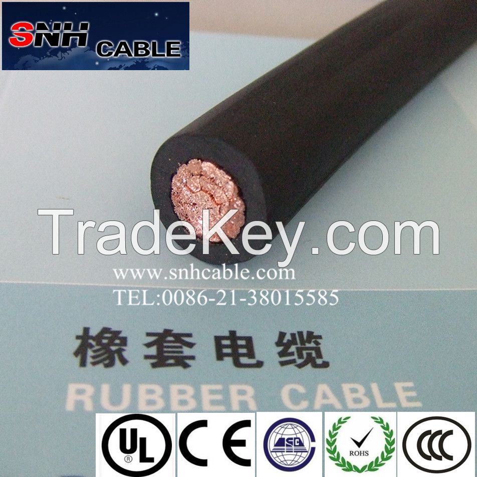 Copper conductor CR or other rubber sheathed supper flexible oil resistance welding Cable for welder