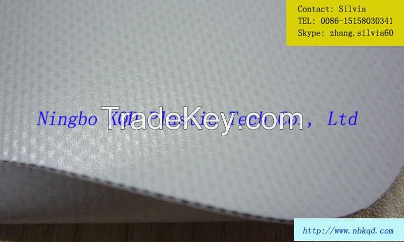 1000D White PVC Coated Polyester Tarpaulin Fabric