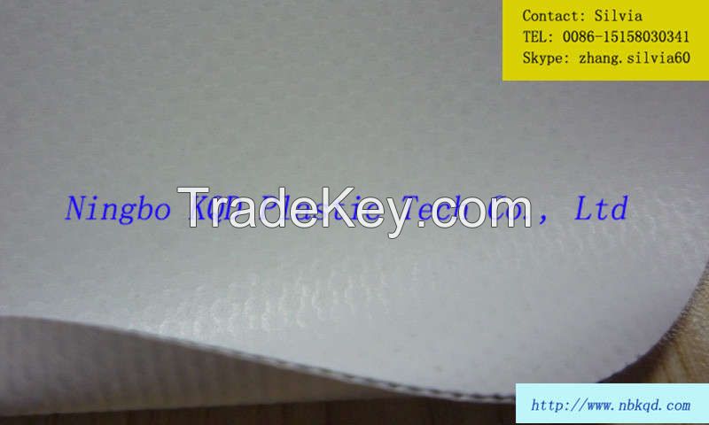1000D White PVC Coated Polyester Tarpaulin Fabric