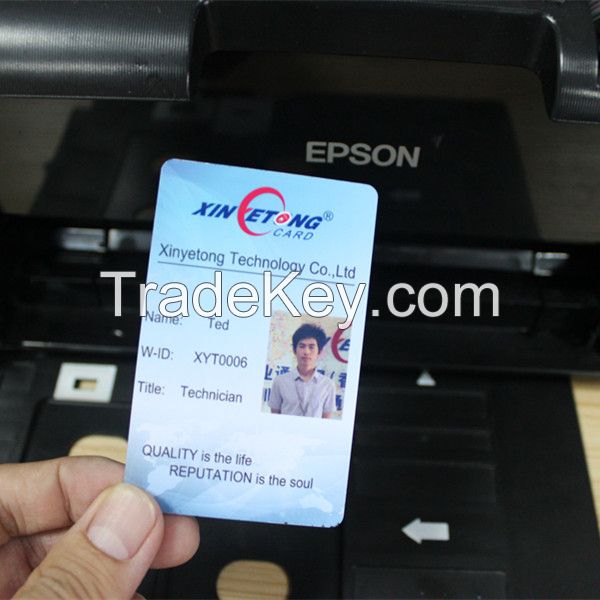 Printable Blank Inkjet PVC card for Epson printer and Canon printer