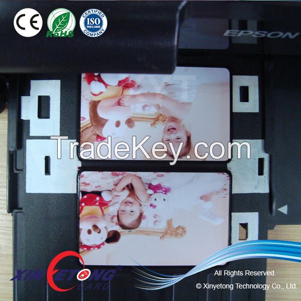 Printable Blank Inkjet PVC card for Epson l800 printer and Canon print