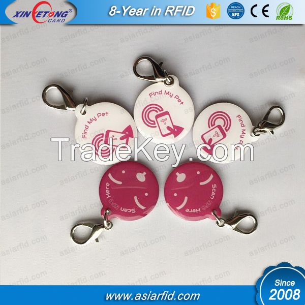 28*32 mm Customized Printing ISO 14443A Mifare 1K Epoxy RFID Tag