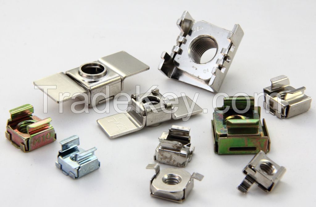 Stamping parts, cage nuts, speed nut, clip-on nut, push nut and clip 