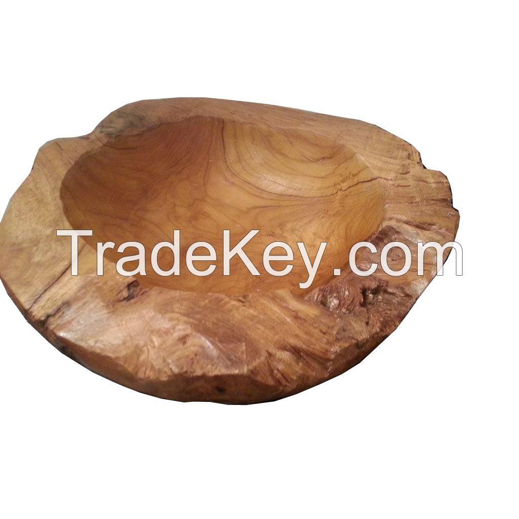 Teak root bowl 40