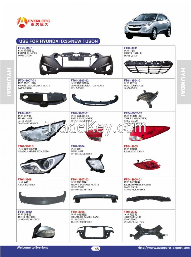 Elantra &amp; Accent lamp; Spare parts