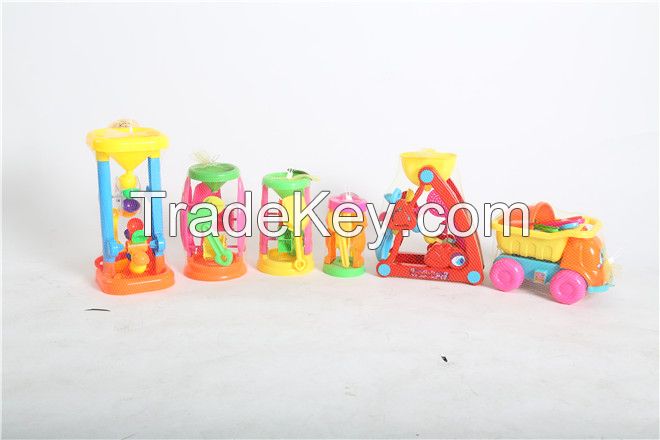 Triple Sand and Water Wheel Beach Toy