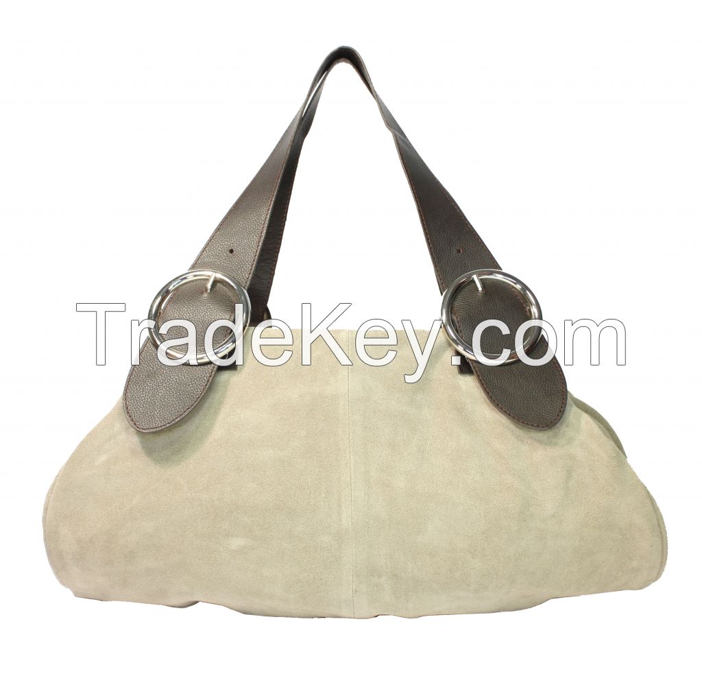 Ladies Genuine Leather Suede Handbags