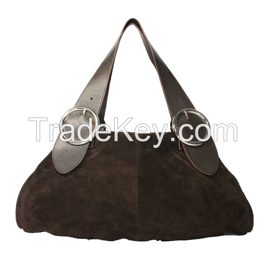 Ladies Genuine Leather Suede Handbags