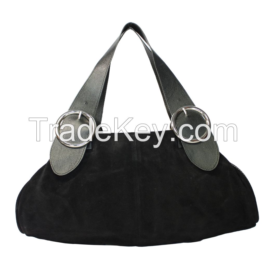 Ladies Genuine Leather Suede Handbags