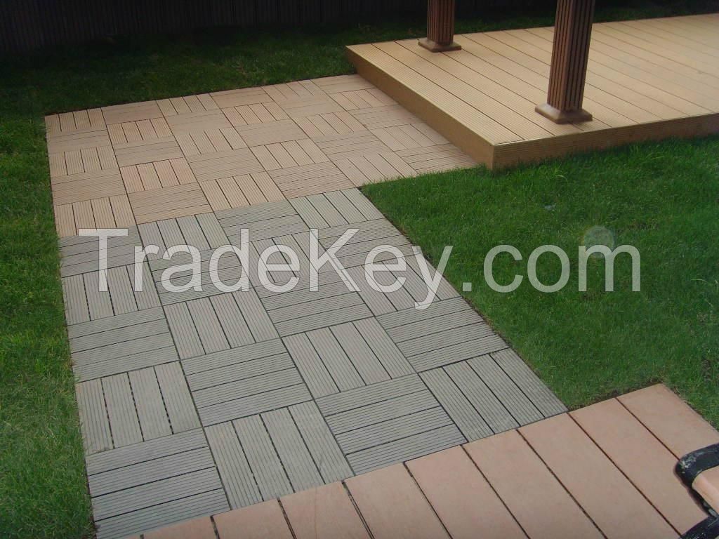 WPC tile / wood plastic composite tile , WPC decking