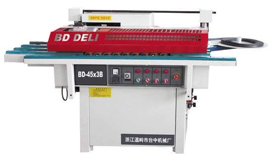 Semi-automatic linear edge banding machine