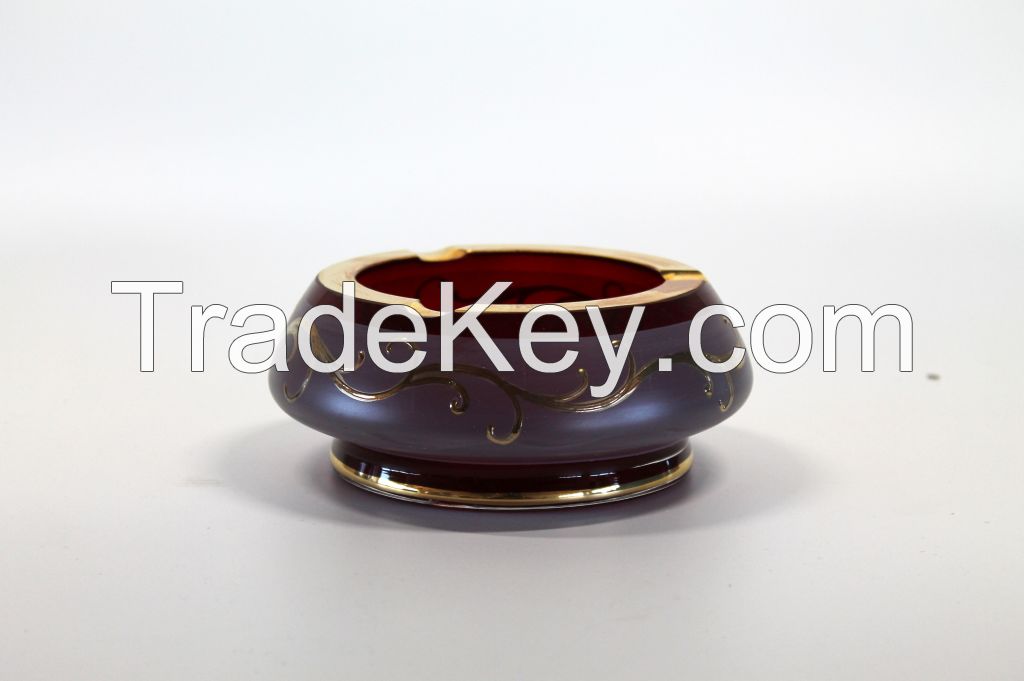 Bohemia Glass Ashtray