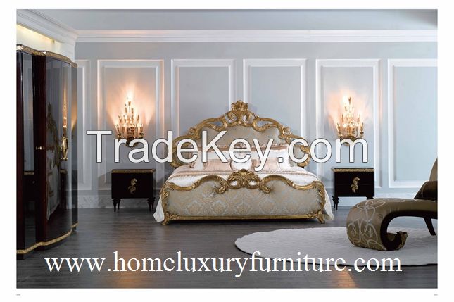 Antique Bed Kingbed Solid wood Bed factory bedroom furniture price Italy Style TA-008