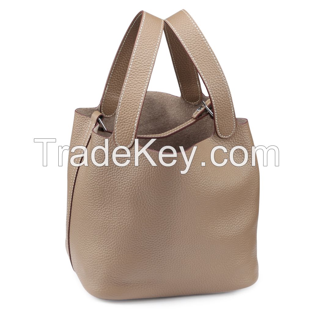 genuine leather women shoulder bags , genuine leather women bags dark gray color