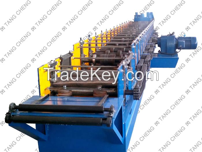 C-shaped steel roll forming unit
